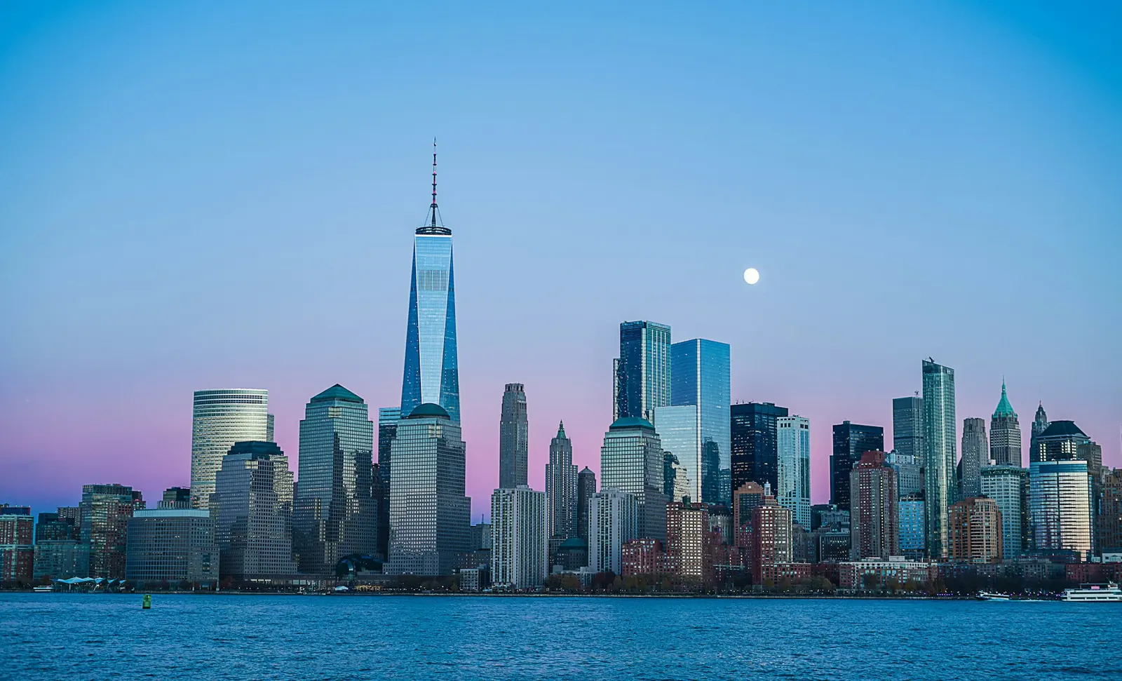 City lights, a stand-in for an evening arrival